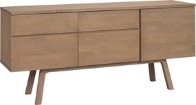Скрин от масивен дъб в естествен цвят 170x77x42 cm Cleardale – Rowico