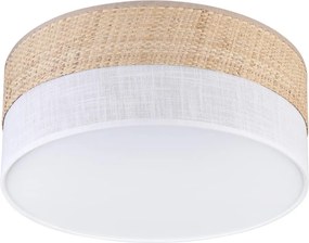 LED таванен плафон SIRJA BOHO LED/20W/230V диам. 35 см бежово/бяло