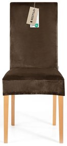 Кафяво ластично покривало за стол 48 cm Sento – Restilo