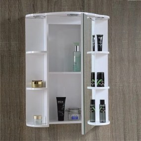 Огледален PVC шкаф ICMC 2000-55 с осветление, 55x15x70см