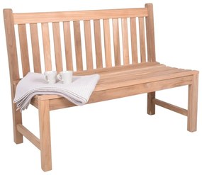 Градинска пейка от масивно дърво в естествен цвят Solo – Garden Pleasure
