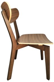 Кафяв трапезен стол Roxby – Actona