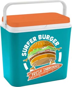 Хладилна кутия ATLANTIC Burger, 24 литра, Пасивна, Охлаждане, Без BPA, Многоцветен