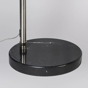 Стилна стоманена аркова лампа с метален абажур 33 см регулируема - XXL