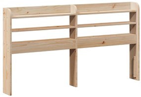 850947 vidaXL Горна табла с рафтове, 150 см, масивно дърво бор