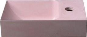 Розов бетонен малък умивалник 31x17 cm Piccolino – Sapho