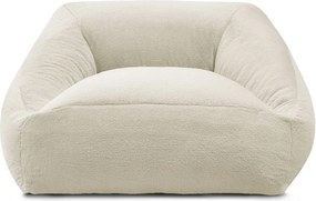 Кремав пуф от изкуствен косъм Lilibet – Bobochic Paris