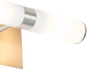 Модерна стенна лампа за баня стомана IP44 2-светлина - Bath