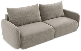 Бежов разтегателен диван с място за съхранение 238 cm Kalena – Makamii