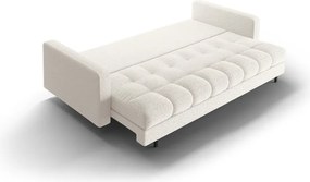 Кремав разтегателен диван с място за съхранение от букле 222 cm Bali – Cosmopolitan Design