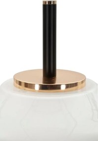 Бяла/черна подова лампа със стъклен абажур (височина 168 cm) Vintage – Mauro Ferretti