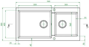 Мивка Pyramis Pyragranite Alazia 1 3/4B-Сняг