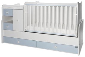 LORELLI Classic Трансформиращо се легло-люлка 190/72 см. MINI MAX БЯЛО/BABY BLUE