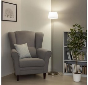 Brilagi - LED подова лампа CERIA 1xE27/40W/230V Ø 25 cm бяла/матов хром