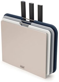 Комплект от 3 дъски за рязане и ножове с поставка Nest Plus - Joseph Joseph