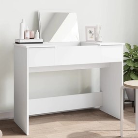 Sonata H Тоалетка с огледало, бяла, 100x45x76 см