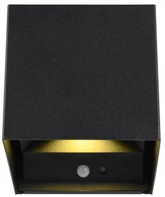 Черна LED светлина за стена Talent - Trio