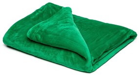 Зелено микро плюшено одеяло , 150 x 200 cm - My House