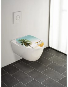 Тоалетна чиния с автоматично затваряне 36,5 x 45 см Corbara – Wenko