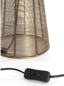 Метална настолна лампа в бронзов цвят (височина 42 cm) Aboso – Light &amp; Living