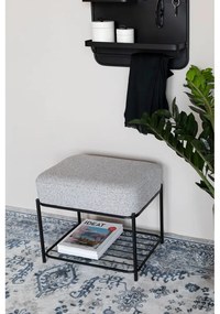 Светлосива табуретка Milou – White Label