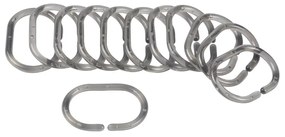 Сиви кукички за душ завеса в комплект от 12 бр. 4 cm Vitamine – douceur d'intérieur