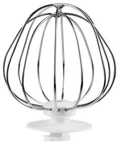 Кухненски робот със стоманена купа Hausberg HB-7605AB, 1000W, 5 л, 6 скорости, LED, Блендер, Миксер, Месомелачка, Бял