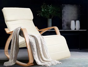 Люлеещ се стол Roy-Бял