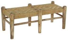Табуретка DKD Home Decor 102 x 47 x 41 cm Pатан Дърво манго