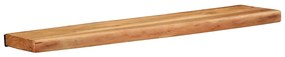 373626 vidaXL Стенни рафтове, 2 бр, 80x20x3,5 см, акациево дърво масив