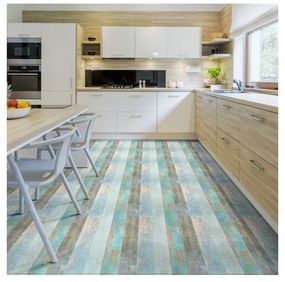 Стикер за под Ambiance Floor Sticker Parquet Floor Côte d'Opale, 90 x 60 cm
