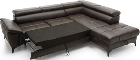 Ъглов диван Cacao LTHR-вярно
