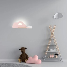 Розово детско осветително тяло Cloud - Candellux Lighting