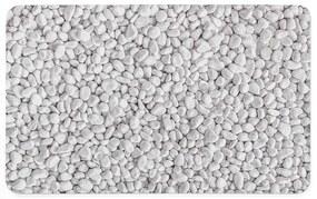 Бяло-сив гумен килим за баня 50x80 cm Leandra – douceur d'intérieur