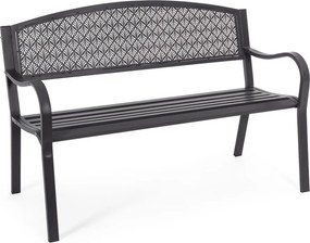Антрацитна метална градинска пейка Lizette – Bizzotto