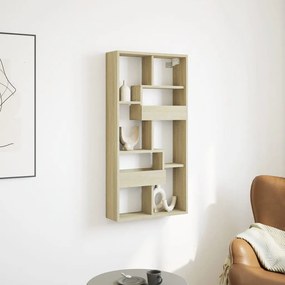 854555 vidaXL Стенен шкаф, сонома дъб, 50x15x100 см, инженерно дърво