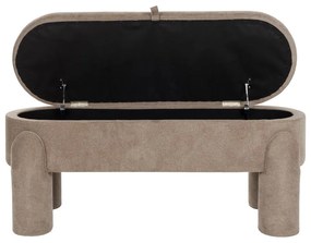 Светлокафява пейка Orly – White Label