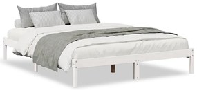 852421 vidaXL Екстра дълга рамка за легло, без матрак, 140x220 см, бор масив