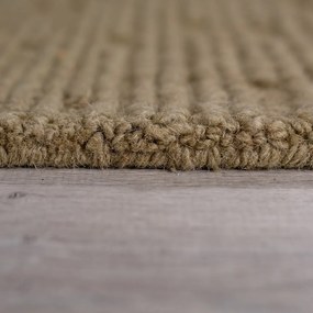 Ръчно изработен вълнен килим в цвят каки 200x290 cm Harris Boucle – Flair Rugs