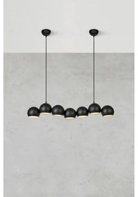 Черно висящо осветително тяло с метален абажур Cupolo – Markslöjd