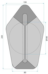 Аплик LED G030-W  GOLD