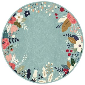 Кръгъл килим подходящ за пране и за прахосмукачки роботи ø 80 cm Comfort – Mila Home