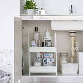 Бял метален допълнителен рафт 30x42 cm Tower – YAMAZAKI