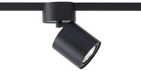 Модерен черен прожектор за 1-фазна релсова система GU10 70mm - Iconic Roto