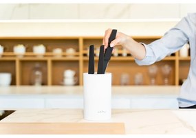 Универсален бял блок за ножове - Vialli Design