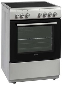 Готварска печка VOX CHT 6205 IX, 8600W, 69 л, Клас А, Витрокерамичен плот с 4 зони, 8 функции, До 250C, Инокс