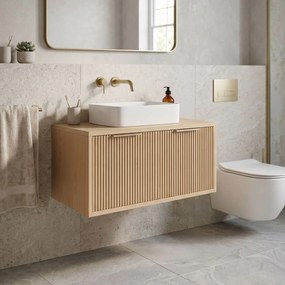 Шкаф за мивка Rea Core 80cm Beige