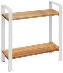 WENKO 53024100 - Полица LOUISA 32x33 cm бяла/кафява