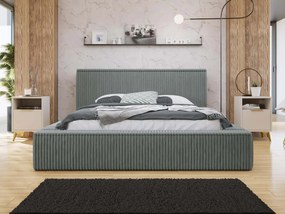 Тапицирано легло Plexi-Gkri-Anthraki-140 x 200