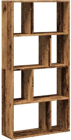858154 vidaXL Библиотека, старо дърво, 60x20x120,5 см, инженерно дърво